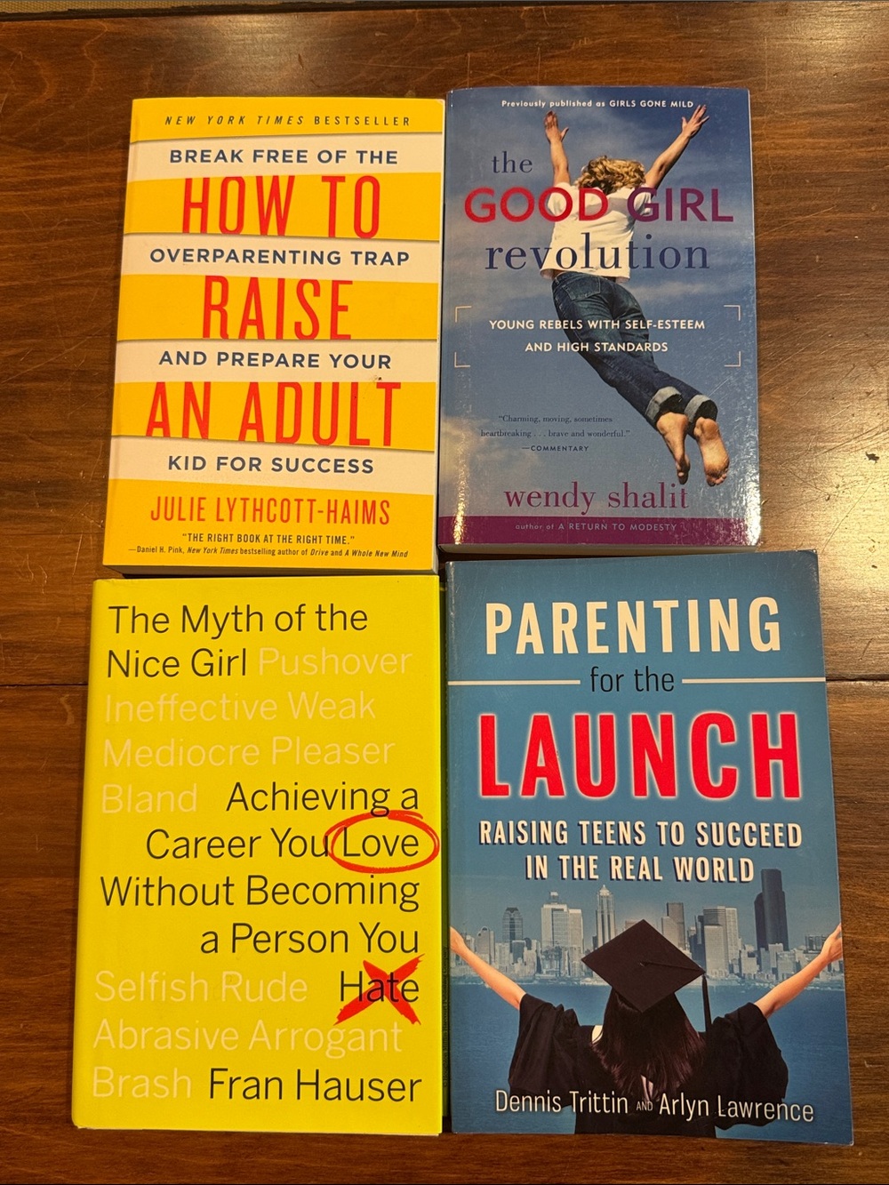 Parenting Girls Teens Book Set of 4 Hardback Paperback NYT Bestseller Education